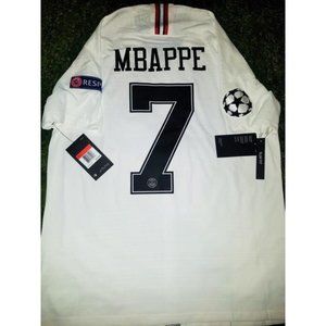 Mbappe PSG Jordan 2018 UEFA Soccer PLAYER ISSUE Vaporknit Jersey BNWT L